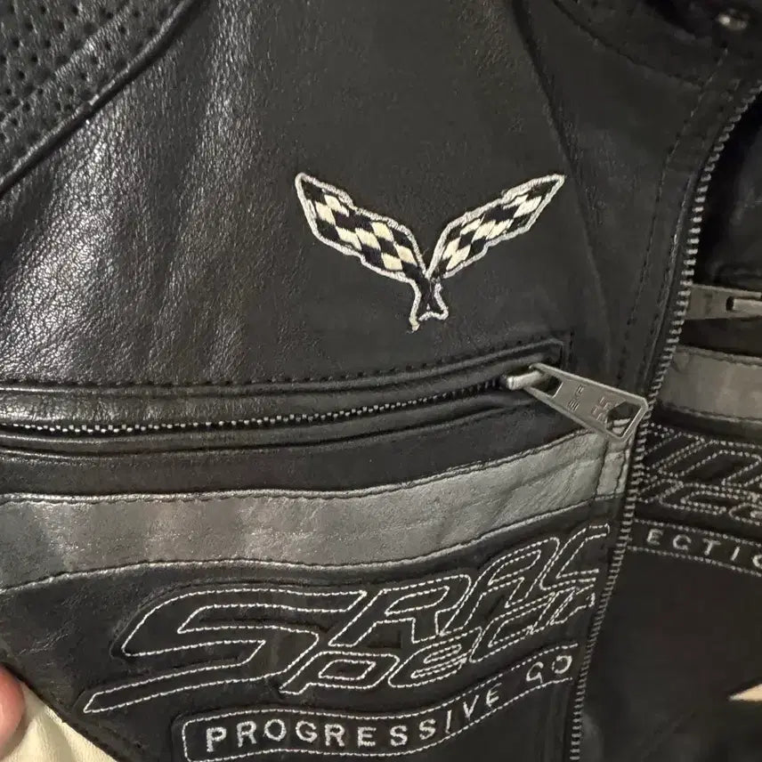 [BUNJANG] EXR Leather Racing Jacket / exr 양가죽 레이싱 자켓 (착용샷o)