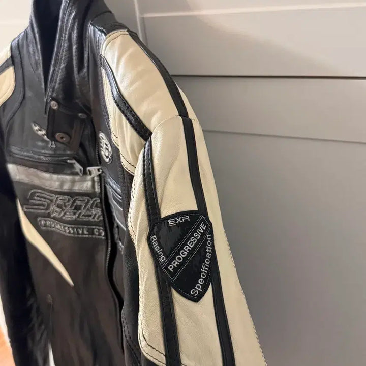 [BUNJANG] EXR Leather Racing Jacket / exr 양가죽 레이싱 자켓 (착용샷o)