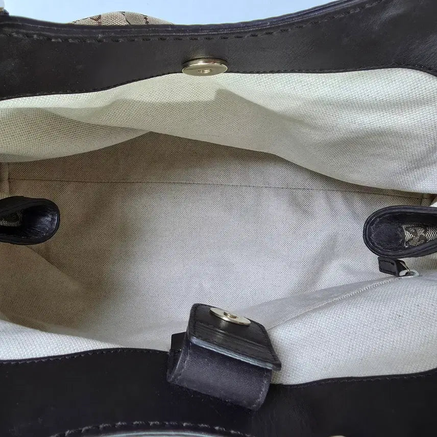 [BUNJANG] Gucci GG Logo Canvas Tote Bag / 구찌 GG 로고 캔버스 토트백 정품 보증서 첨부