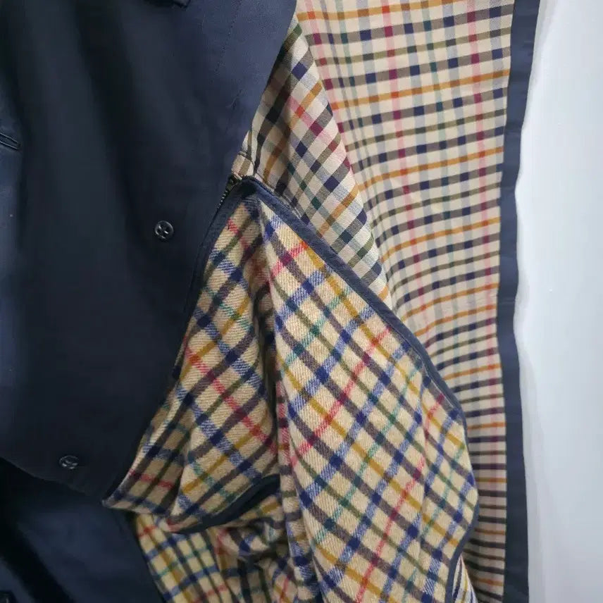 [BUNJANG] Trench Coat Jacket (Navy, Size 100) / 닥스 네이비 트렌치 코트 자켓 100사이즈