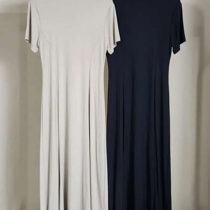 [BUNJANG] Black Long Dress Set (Sleeveless/Long Sleeve) / 블랙 롱 원피스 2벌 세트 (민소매/긴팔)