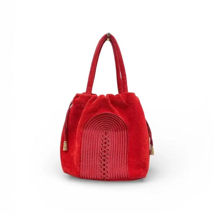 [BUNJANG] FEILER Red Velvet Tote Bag / FEILER 레드 벨벳 토트백