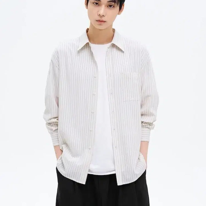 [BUNJANG] 8 Seconds Stripe Shirt / 새상품) 에잇세컨즈 스트라이프 서츠(정가 6만원)