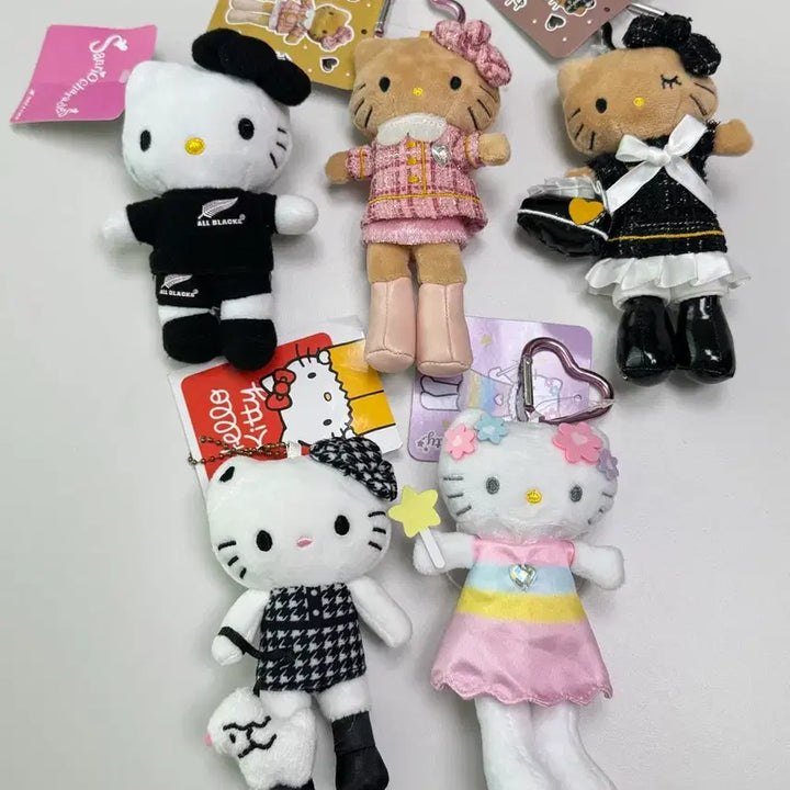 [BUNJANG] Sanrio Long-Legged Hello Kitty Keychain Set of 5 / 산리오 롱다리 헬로키티 키링 5종 새상품