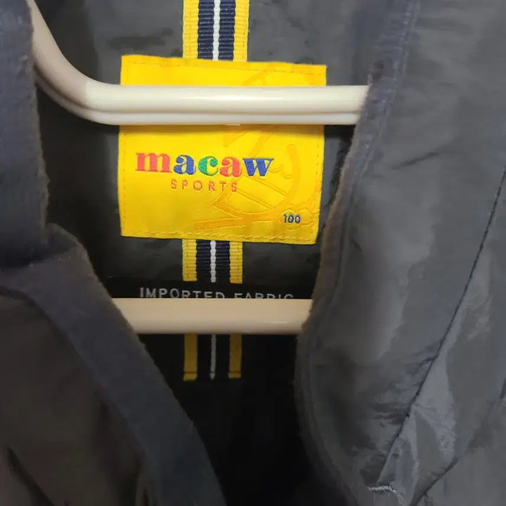 [BUNJANG] Macaw Black Windbreaker Jacket Size 100 / macaw 마카우 블랙 바람막이 자켓100