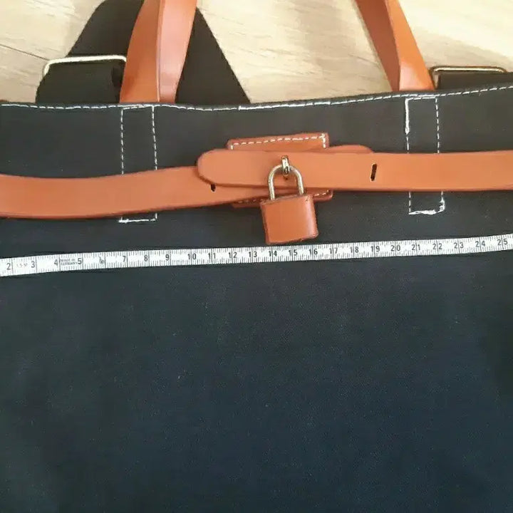 [BUNJANG] Black Canvas Backpack / 블랙 캔버스 백팩 노트북 가방