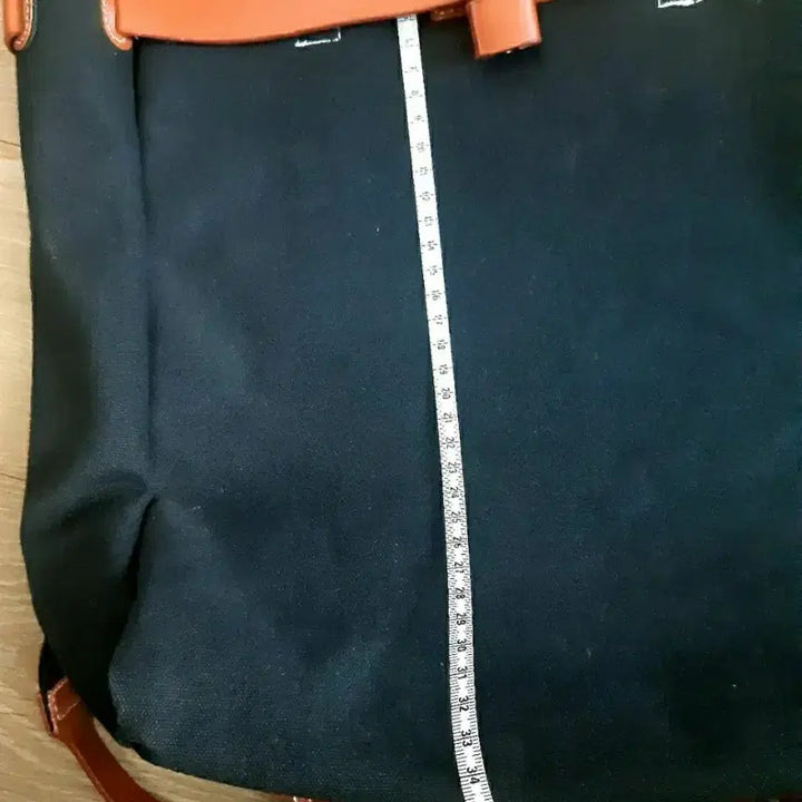 [BUNJANG] Black Canvas Backpack / 블랙 캔버스 백팩 노트북 가방