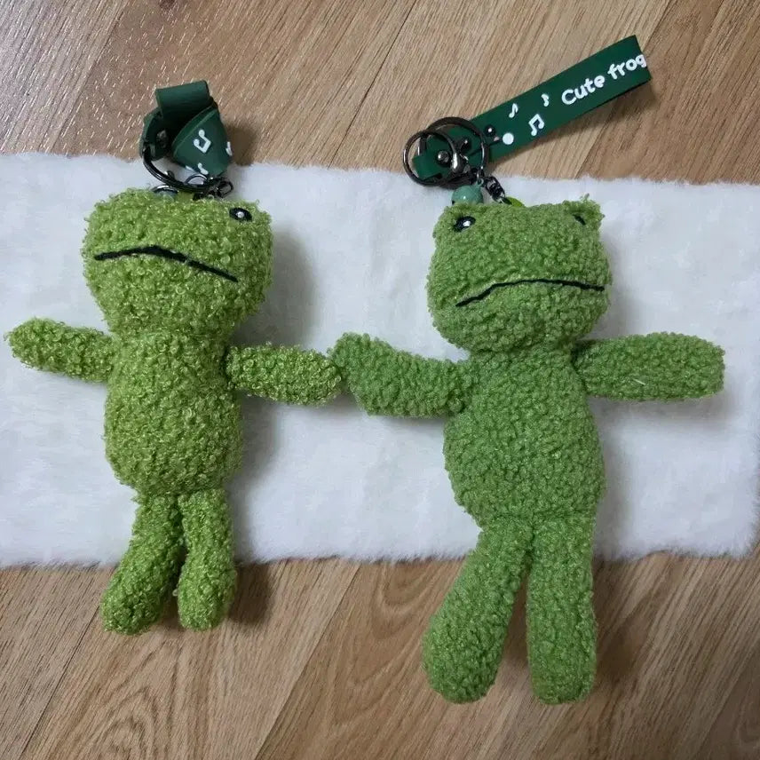 [BUNJANG] Cute Frog Plush Keychain Set / 귀여운 개구리 인형 키링 세트