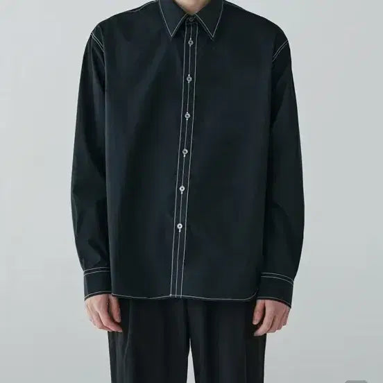 [BUNJANG] Inspector 109 Solid Stitch Shirt / 인스펙터 109 솔리드 스티치 셔츠