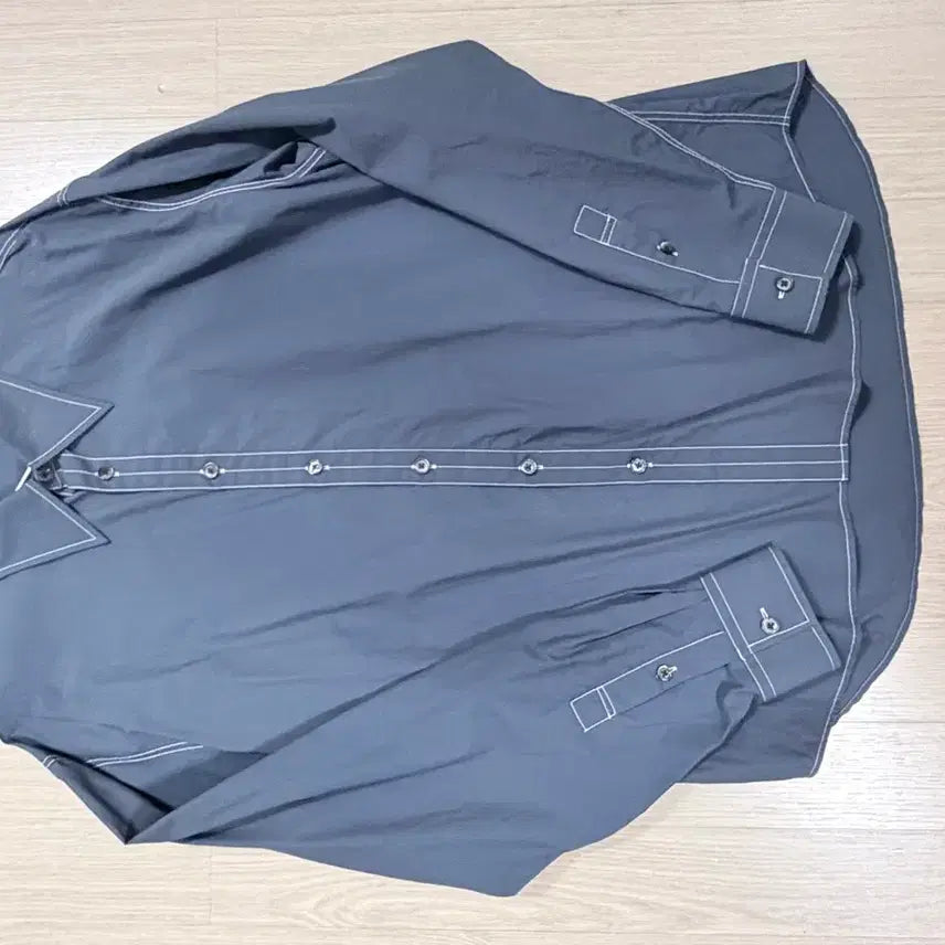 [BUNJANG] Inspector 109 Solid Stitch Shirt / 인스펙터 109 솔리드 스티치 셔츠