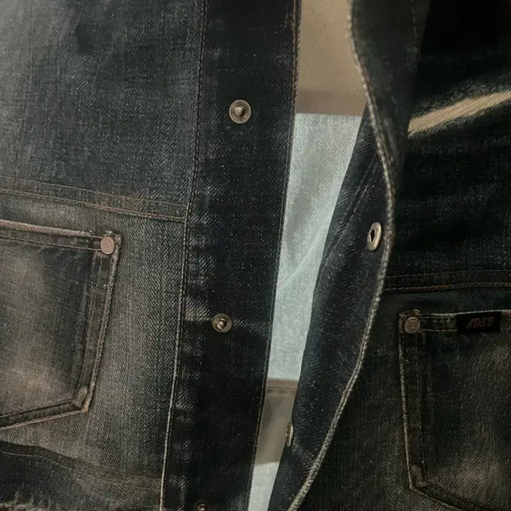 [BUNJANG] Andersson Bell Trompe-l'oeil Denim Jacket [S] / 앤더슨벨 트롱프리유 데님자켓 [S] awa635m