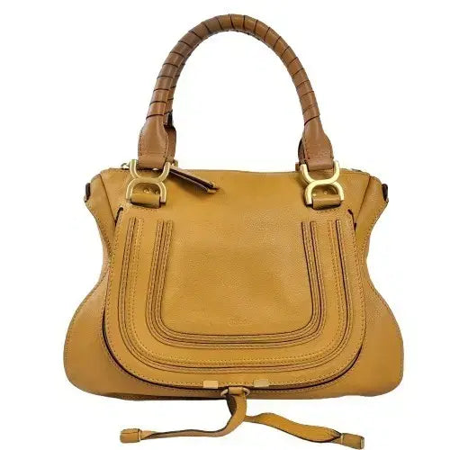 [BUNJANG] Chloe Marcie Medium Mustard Bag / 정품 끌로에 마르씨 미디엄 머스타드