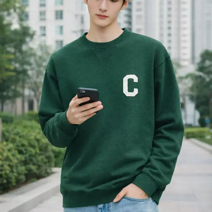 [BUNJANG] COVERNAT C Logo Sweatshirt / [남여공용-95]커버낫 C 로고 스웨트 맨투맨