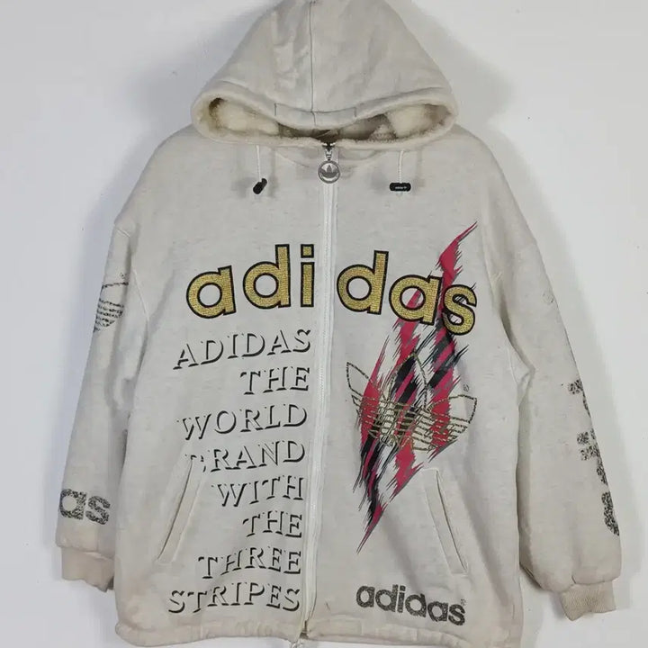 [BUNJANG] Adidas Fleece Hoodie Vintage Y2K / 아디다스 플리스 후드집업 빈티지 y2k 이코 숨집 선가든 코디