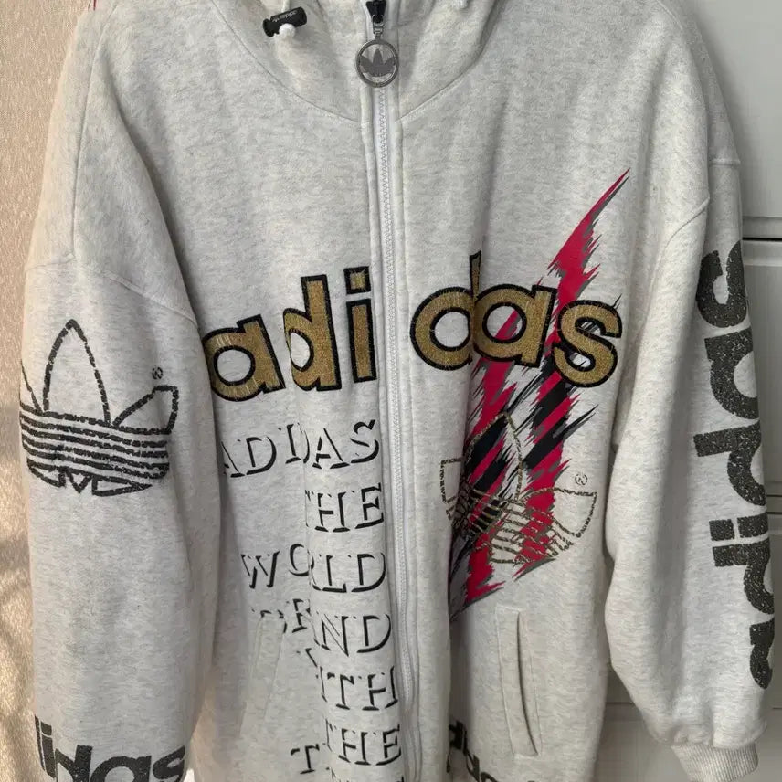[BUNJANG] Adidas Fleece Hoodie Vintage Y2K / 아디다스 플리스 후드집업 빈티지 y2k 이코 숨집 선가든 코디