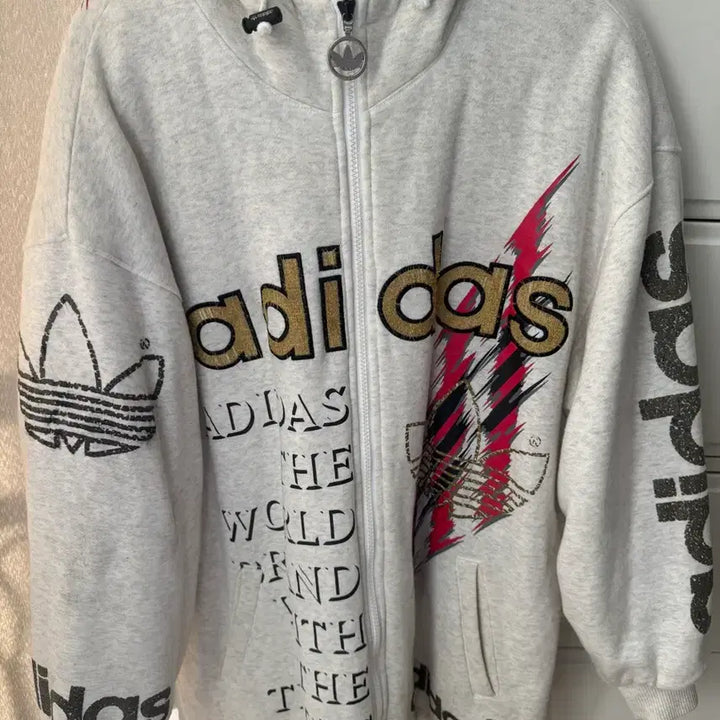 [BUNJANG] Adidas Fleece Hoodie Vintage Y2K / 아디다스 플리스 후드집업 빈티지 y2k 이코 숨집 선가든 코디