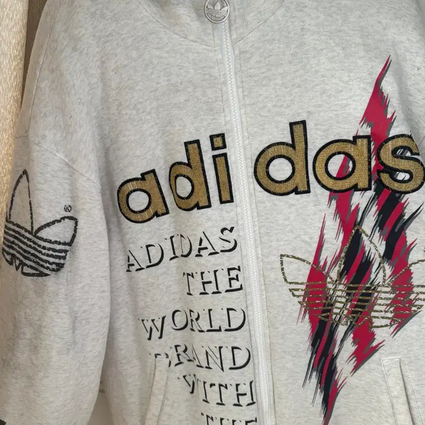 [BUNJANG] Adidas Fleece Hoodie Vintage Y2K / 아디다스 플리스 후드집업 빈티지 y2k 이코 숨집 선가든 코디