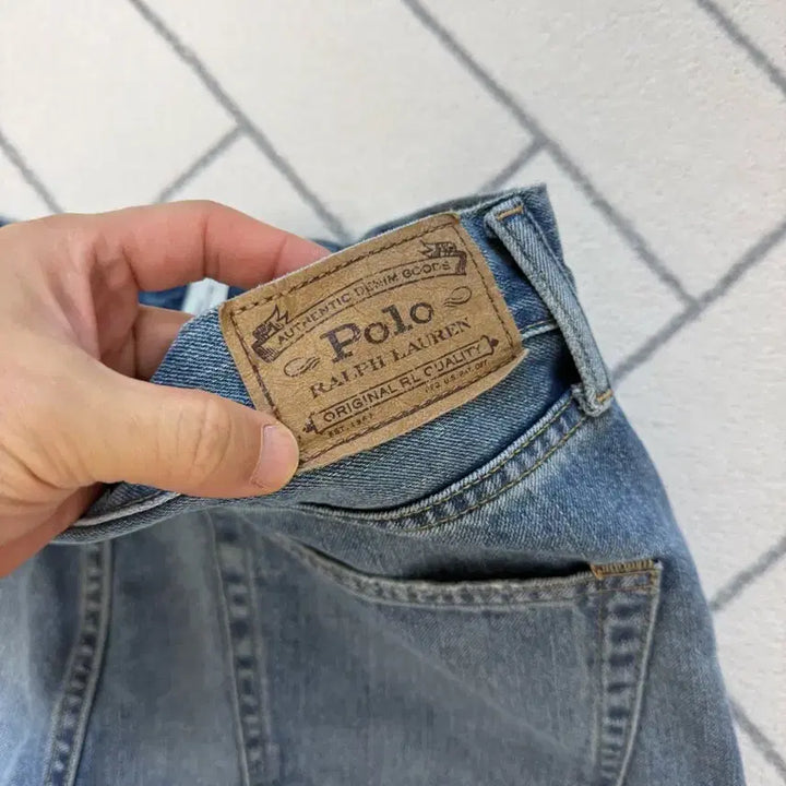 [BUNJANG] Polo Distressed Relaxed Fit Denim Jeans / (A-급/34) 폴로 디스트레스트 릴렉스핏 데님