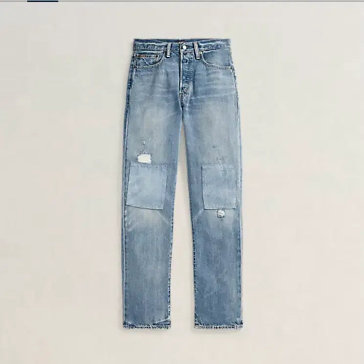 [BUNJANG] Polo Distressed Relaxed Fit Denim Jeans / (A-급/34) 폴로 디스트레스트 릴렉스핏 데님