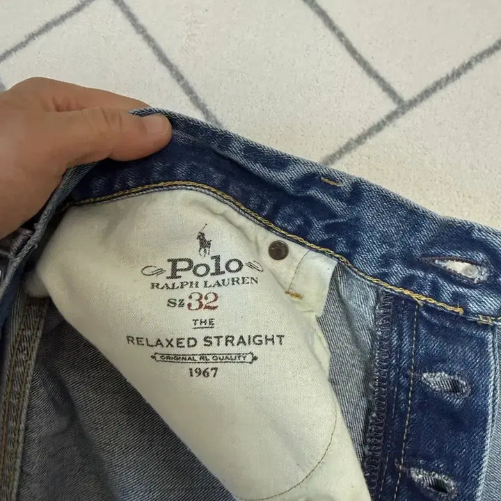 [BUNJANG] Polo Distressed Relaxed Fit Denim Jeans / (A-급/34) 폴로 디스트레스트 릴렉스핏 데님