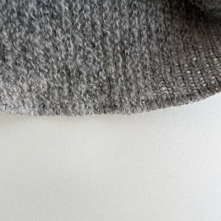 [BUNJANG] Unspecified Gray/Black Knit Wide Straight Knit Pants / 마지막가격 그레이/블랙 니트 와이드 일자 니트 팬츠