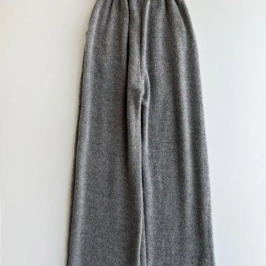 [BUNJANG] Unspecified Gray/Black Knit Wide Straight Knit Pants / 마지막가격 그레이/블랙 니트 와이드 일자 니트 팬츠