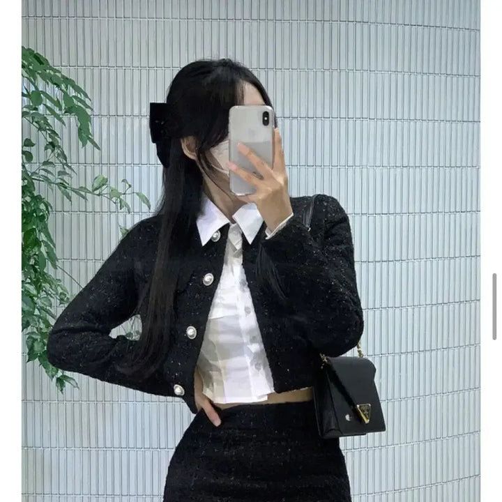 [BUNJANG] JAYBLIN Pearl Tweed Jacket / 제이블린 진주 펄 트위드 자켓