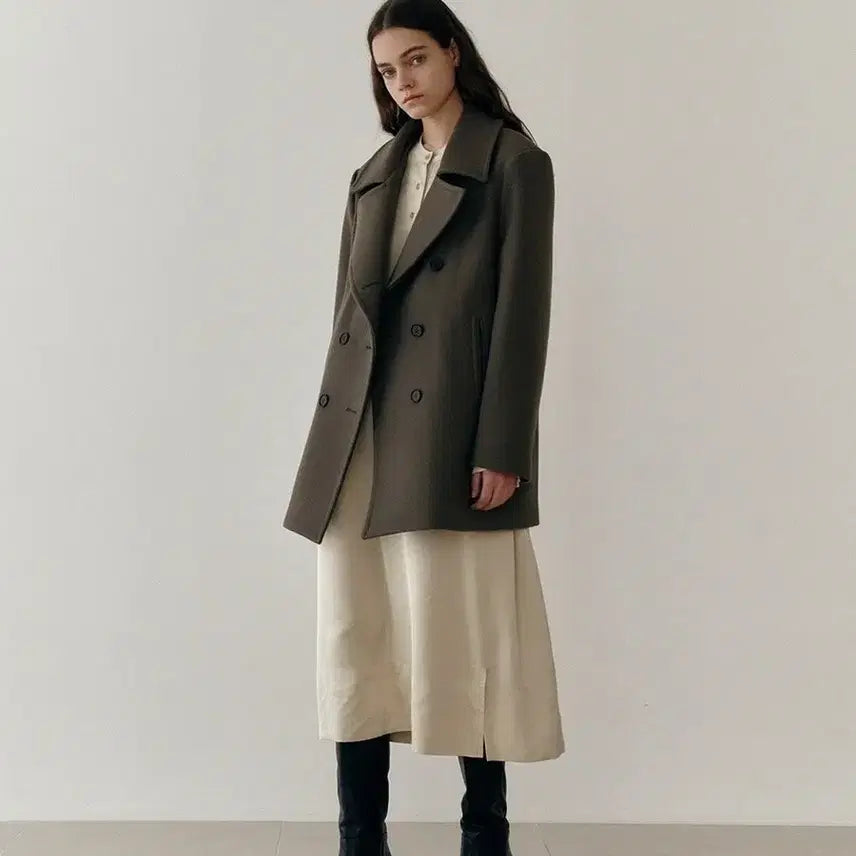 [BUNJANG] LARGO Wool Half Coat / LARGO울하프코트(1회착용)