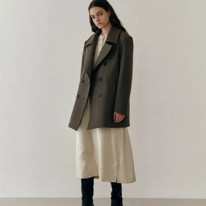 [BUNJANG] LARGO Wool Half Coat / LARGO울하프코트(1회착용)