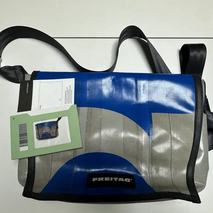 [BUNJANG] Freitag F14 Dexter Messenger Bag / 프라이탁 F14 덱스터 메신저백 블루/그레이