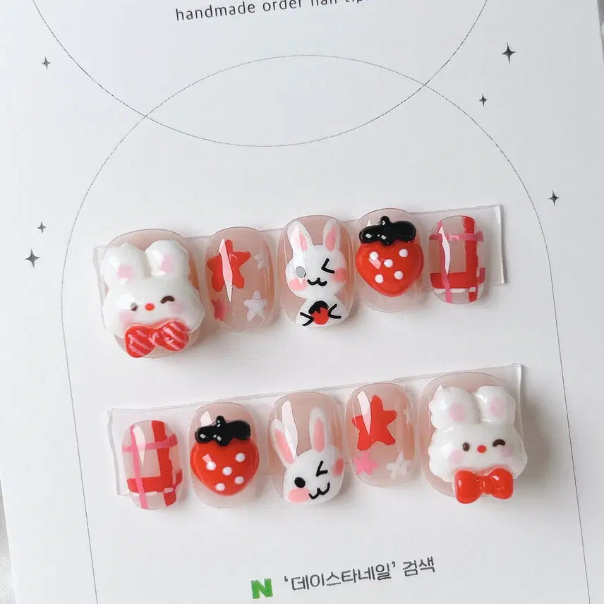 [BUNJANG] Handmade Character Nail Tips / 캐릭터수제네일팁