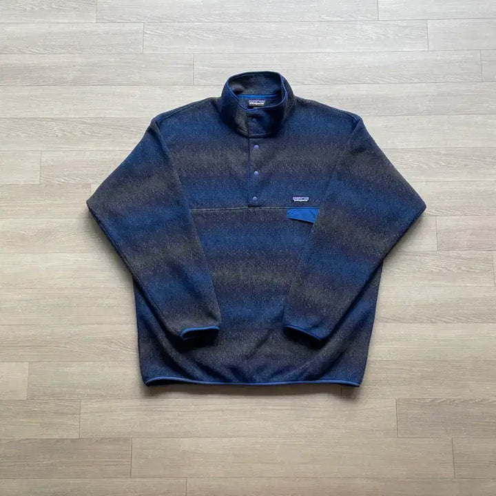 [BUNJANG] Patagonia Synchilla Blue Striped Fleece Jacket / 파타고니아 신칠라 블루 스트라이프 플리스 patagonia
