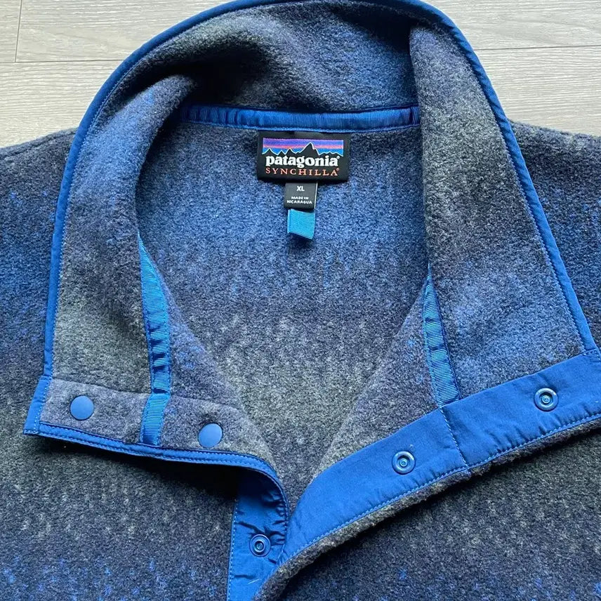 [BUNJANG] Patagonia Synchilla Blue Striped Fleece Jacket / 파타고니아 신칠라 블루 스트라이프 플리스 patagonia