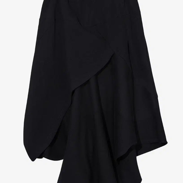 [BUNJANG] 세릭 드레이프 스커트 블랙 SLASHED DRAPE SKIRT/BLACK / 세릭 드레이프 스커트 블랙 SLASHED DRAPE SKIRT/BLACK