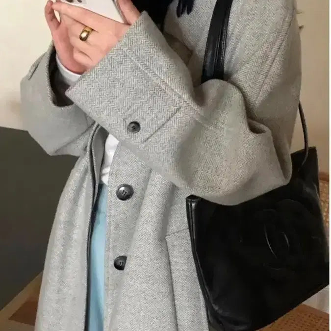 [BUNJANG] JOIDBB Herringbone Coat / 조이드비비에 헤링본코트