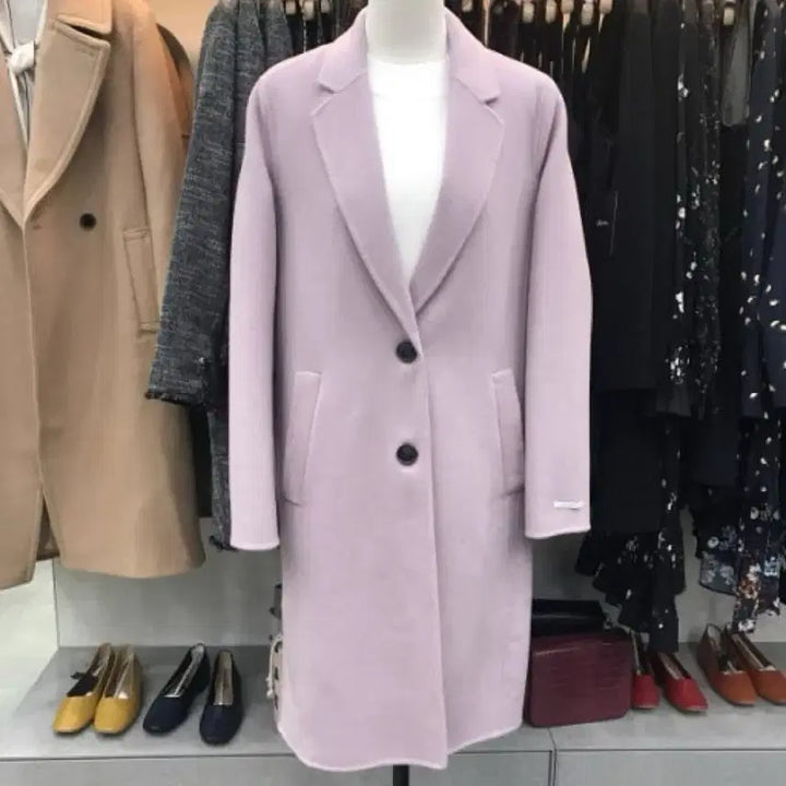 [BUNJANG] Roem Wool 100% Handmade Coat - Light Purple / (미착용/새제품) 로엠 핸드메이드 코트 로엠 울100% 울코트 라이트퍼플