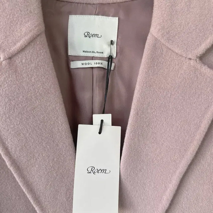 [BUNJANG] Roem Wool 100% Handmade Coat - Light Purple / (미착용/새제품) 로엠 핸드메이드 코트 로엠 울100% 울코트 라이트퍼플