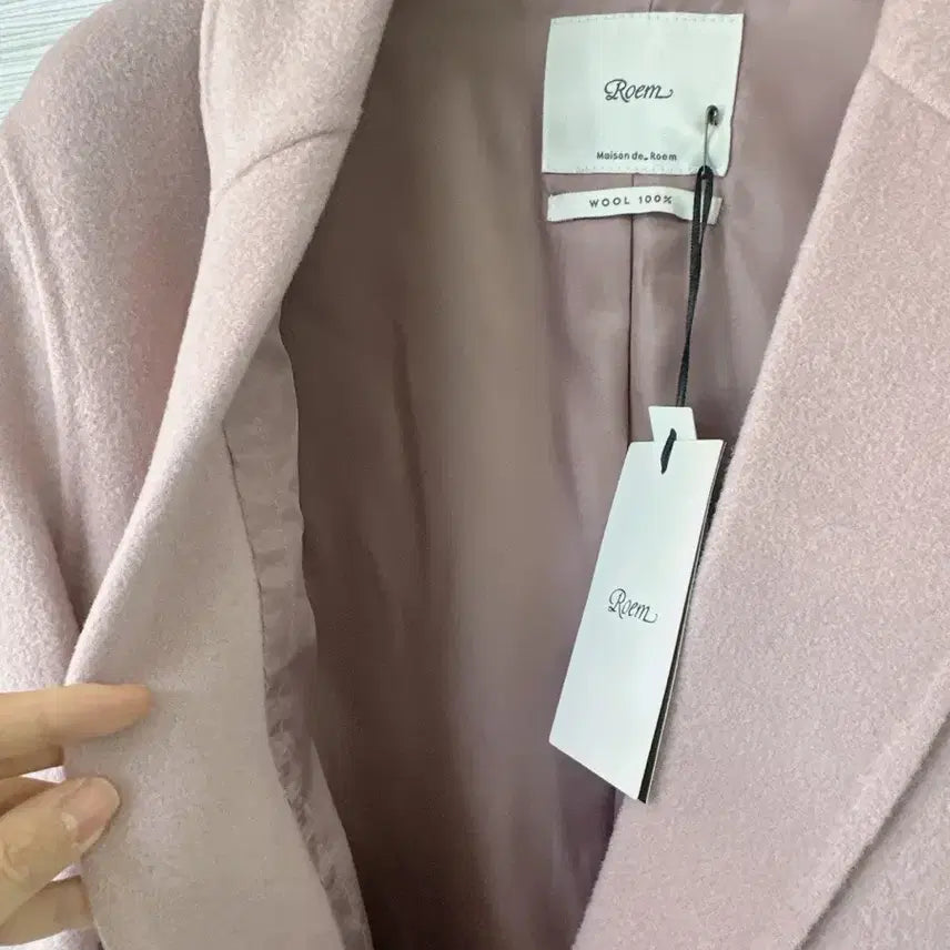 [BUNJANG] Roem Wool 100% Handmade Coat - Light Purple / (미착용/새제품) 로엠 핸드메이드 코트 로엠 울100% 울코트 라이트퍼플