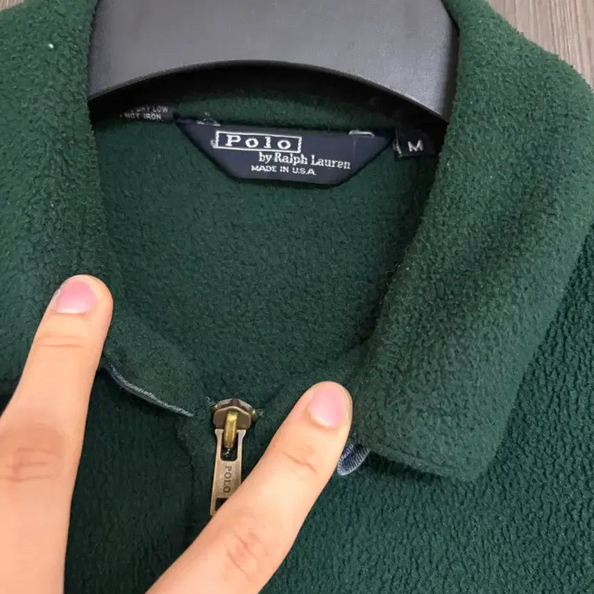 [BUNJANG] Polo Ralph Lauren Fleece Blouson (Made in USA) / 80s made in usa 폴로랄프로렌 플리스 블루종 M