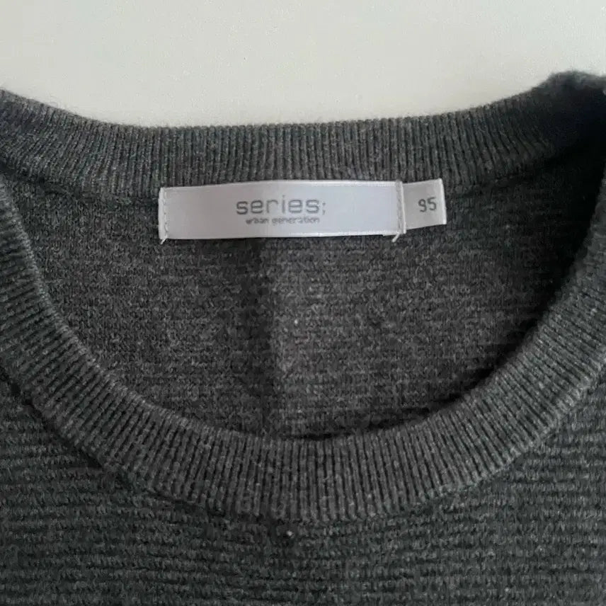 [BUNJANG] Series Cashmere Blend Cotton Knit Charcoal / 95) 시리즈 21FW 캐시미어 블렌드 코튼 니트 차콜