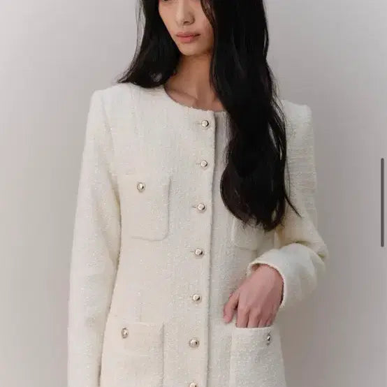 [BUNJANG] Archaic Tweed Jacket Dress / 아르카익 트위드원피스(실사있음) tweed jacket dress_cre