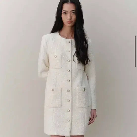 [BUNJANG] Archaic Tweed Jacket Dress / 아르카익 트위드원피스(실사있음) tweed jacket dress_cre