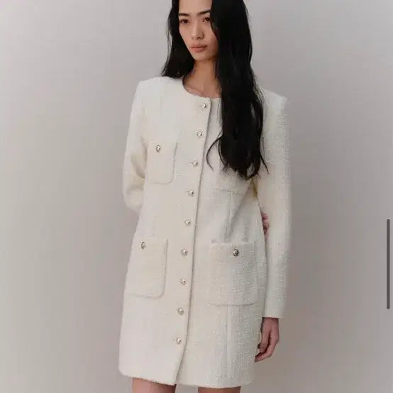 [BUNJANG] Archaic Tweed Jacket Dress / 아르카익 트위드원피스(실사있음) tweed jacket dress_cre