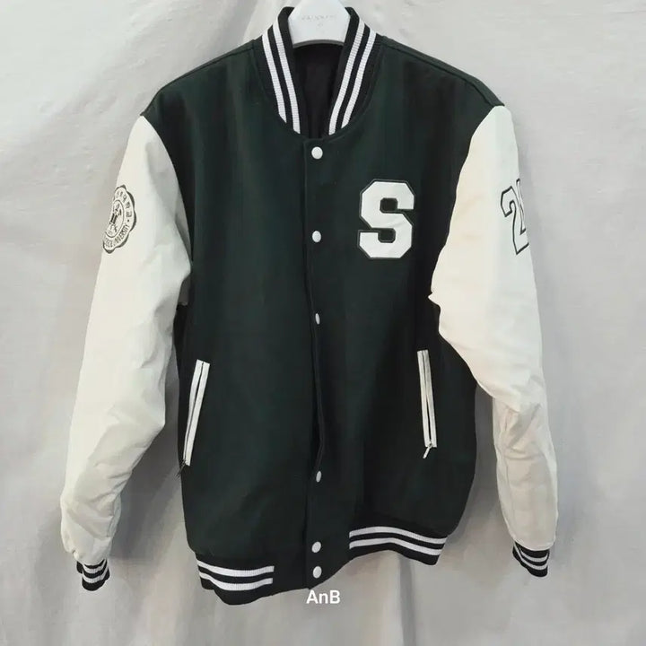 [BUNJANG] Seoul Theological University IT Convergence Software Varsity Jacket / 서울신학대학교 IT융합소프트웨어 과잠/학잠 (딥그린&amp;화이트)