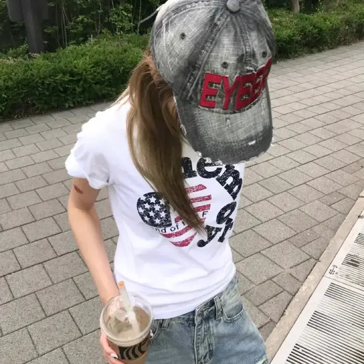 [BUNJANG] USA Gang Gang Shop T-shirt / usa 반팔티 갱갱샵