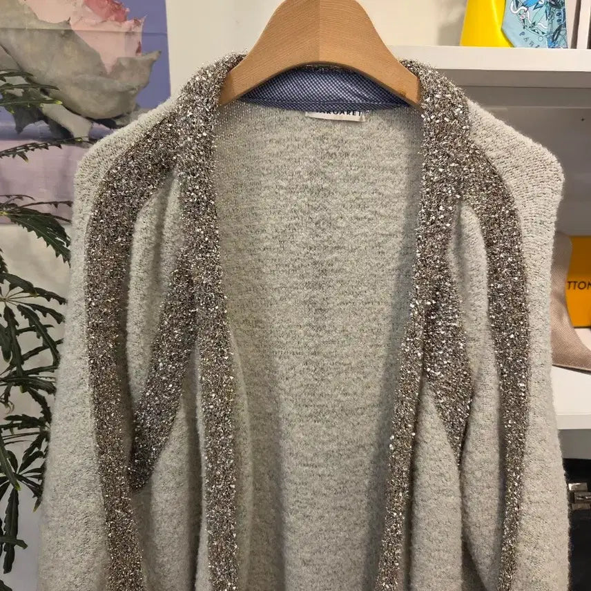 [BUNJANG] Glitter Knit Cardigan / 마가렛 글리터 니트 가디건