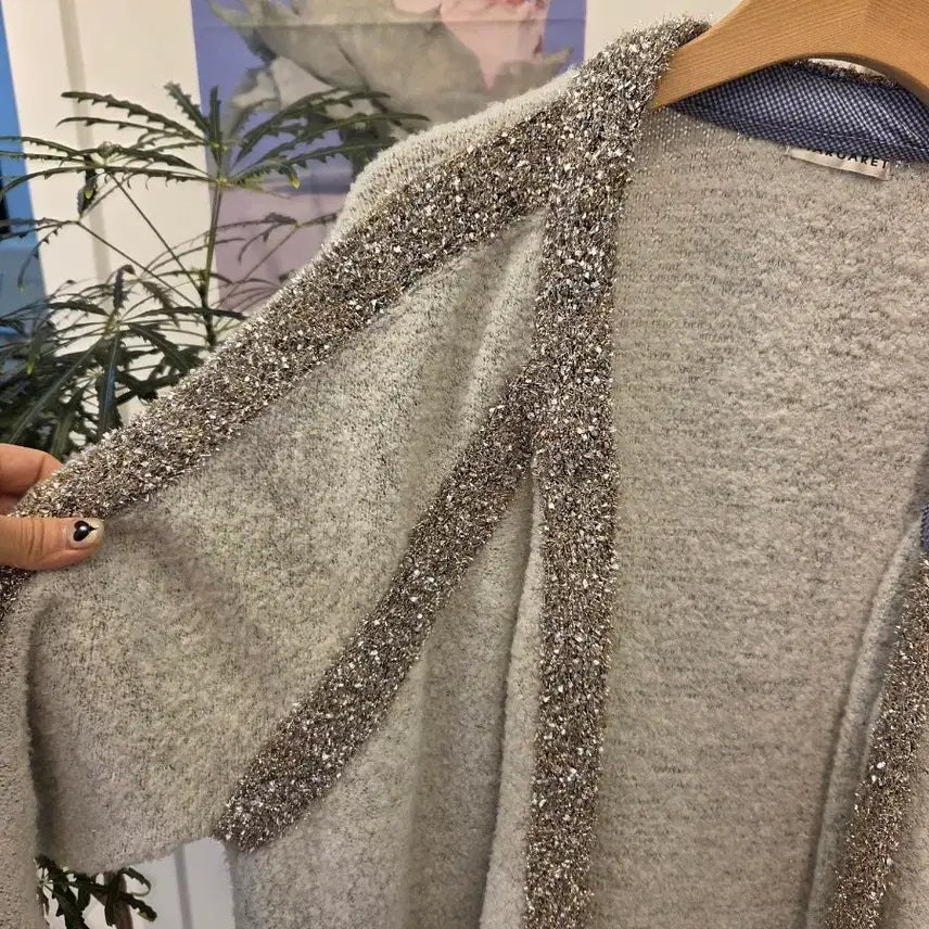 [BUNJANG] Glitter Knit Cardigan / 마가렛 글리터 니트 가디건
