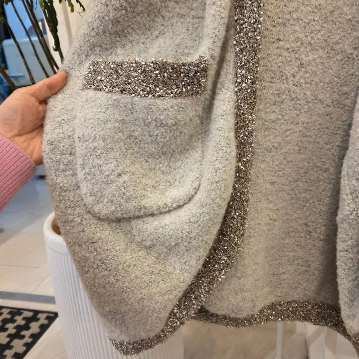 [BUNJANG] Glitter Knit Cardigan / 마가렛 글리터 니트 가디건