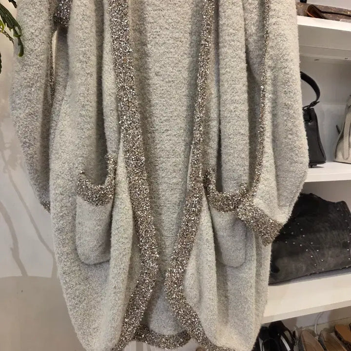[BUNJANG] Glitter Knit Cardigan / 마가렛 글리터 니트 가디건
