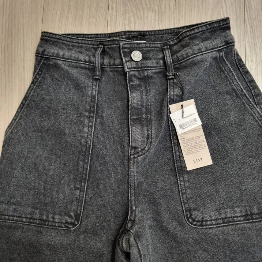 [SOLD OUT] LIST여성  블랙 데님 팬츠 55 새상품